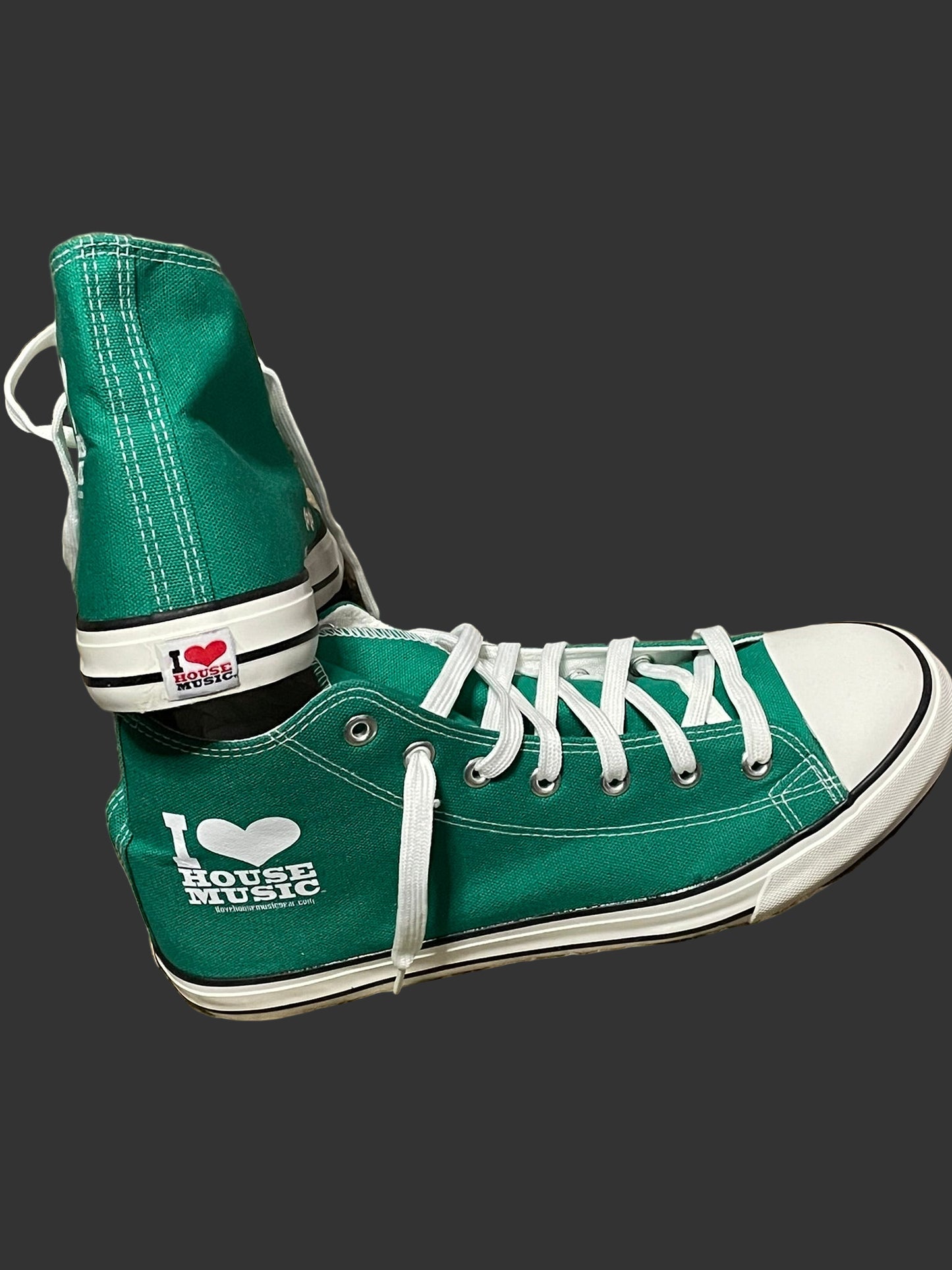 DaSneaker Green Chuckie Version
Fashion Lace-Up Shoes, Breathable Upper & Non-Slip PVC Gum Sole, Casual Tennis Walking Footwear, High Top Sneaker