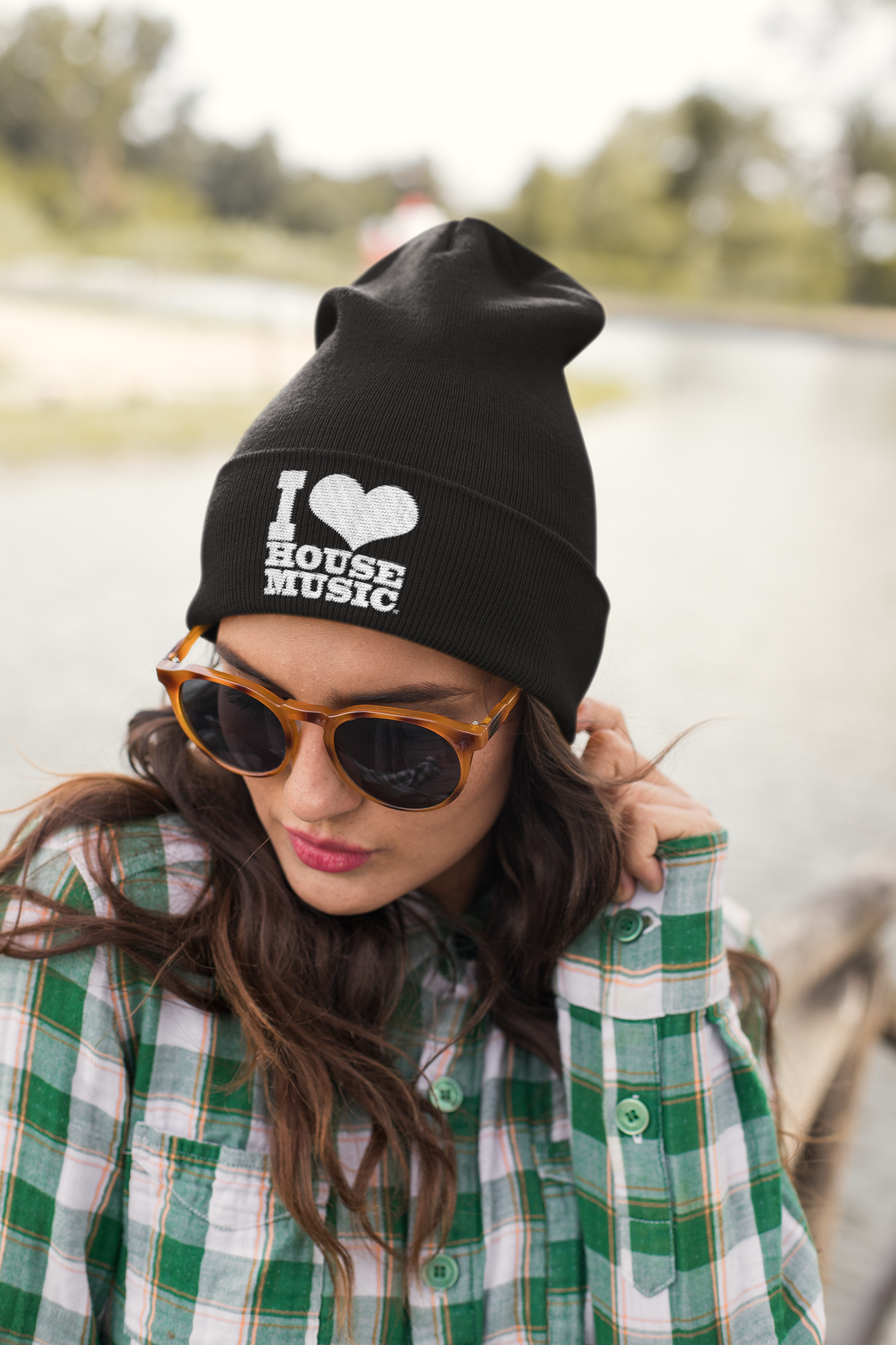 I Love House Music Gear Beanie & Pom Hats