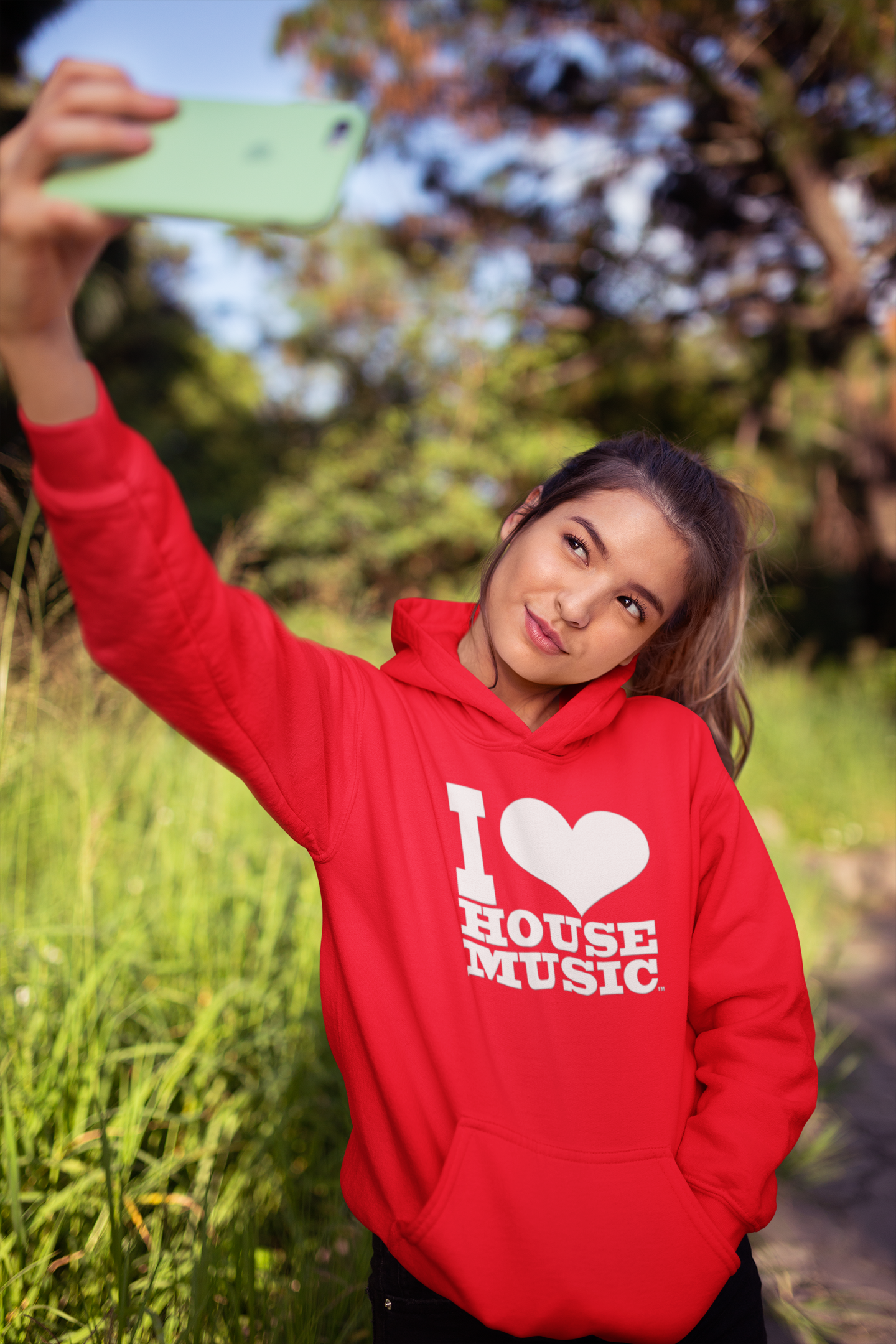 I Love House Music Gear Unisex Hoodies