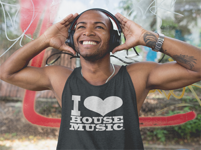 I Love House Music Tank Tops