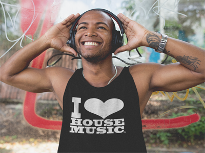 I Love House Music Tank Tops