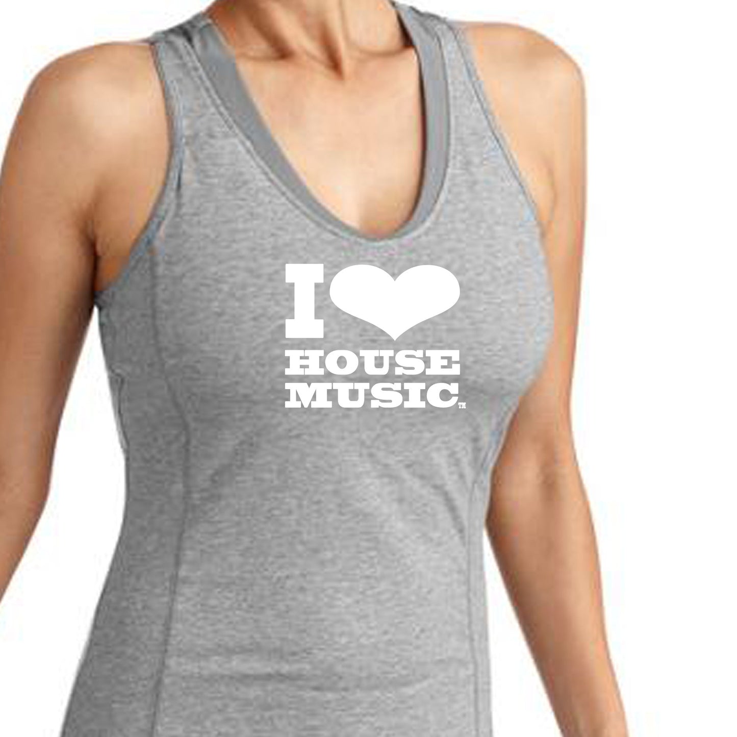 I Love House Music RacerBack T-Shirts