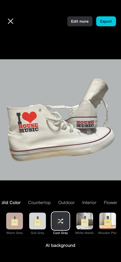 "I LOVE HOUSE MUSIC DaSNEAKER"