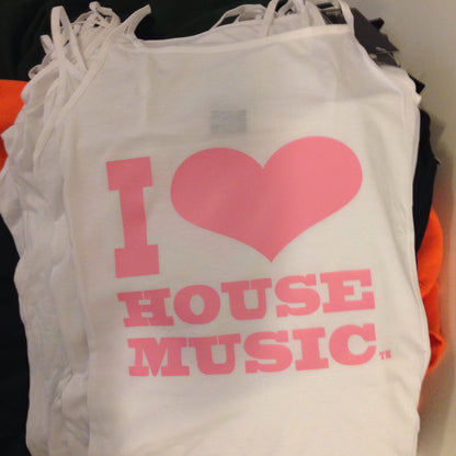 I Love House Music Gear Spaghetti Strap