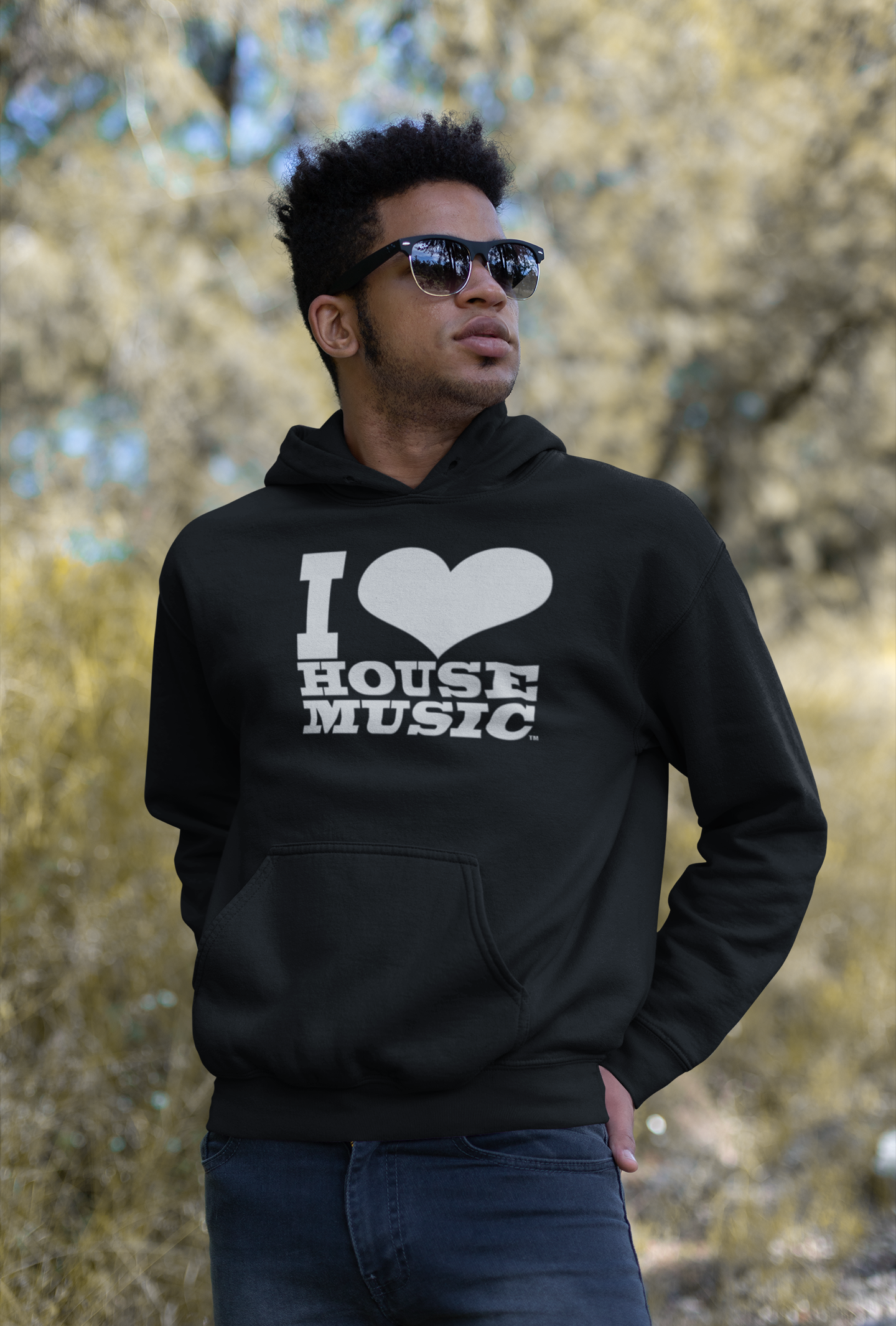 I Love House Music Gear Unisex Hoodies